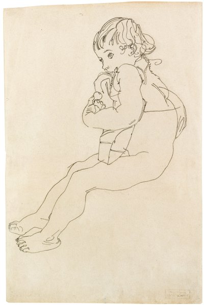 Ülő gyermek, 1916 alkotó: Egon Schiele