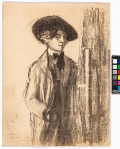 Önarckép (?) alkotó: Egon Schiele