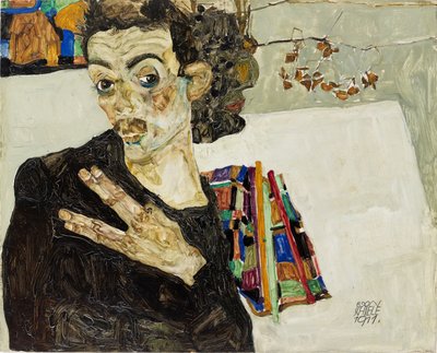 Önarckép alkotó: Egon Schiele