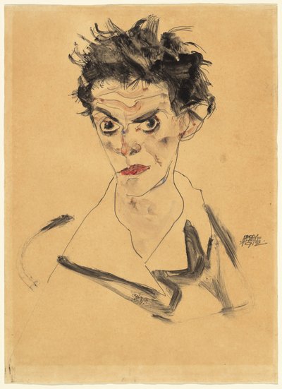 Önarckép alkotó: Egon Schiele