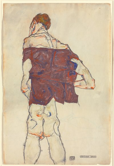Álló ember alkotó: Egon Schiele