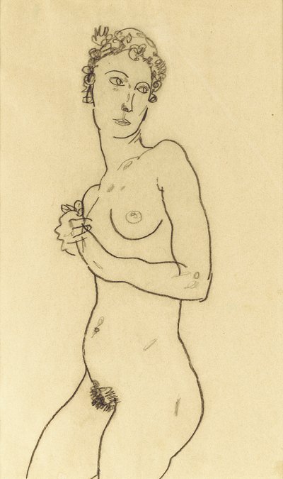 Álló akt, 1918 alkotó: Egon Schiele
