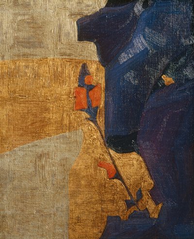 Stilizált virág dekoratív háttér előtt ... (bronz) alkotó: Egon Schiele