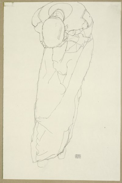 A szerzetes, 1914 alkotó: Egon Schiele