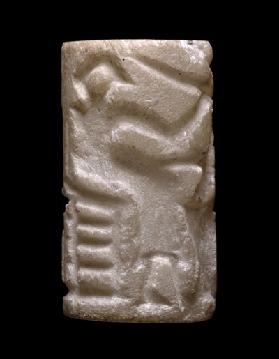 Cylinder Seal (Early Dynastic "Emberi tevékenység" jelenetek), Early Dynastic II (kalcit) alkotó: Egyptian