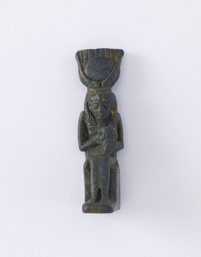 Ízisz és Hórusz figurája, valószínűleg Ptolemaioszi korszak, ie 305-30 (fajansz) alkotó: Egyptian