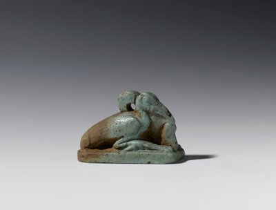 Kis íbisz alakja, a késői korszaktól a Ptolemaioszi korszakig, ie 664-30 (fajansz) alkotó: Egyptian