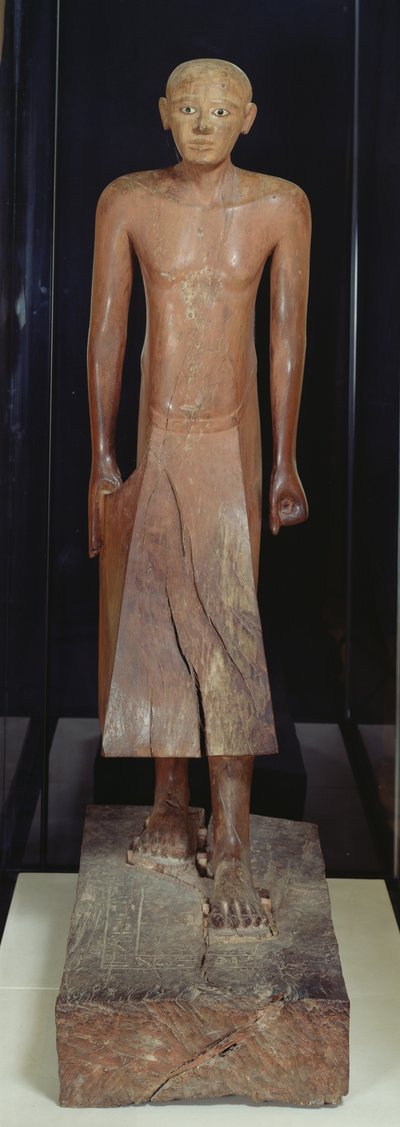 Nakhti szobra, I. Sesostris (Kr. e. 1956-kb. 1911) kancellár Assiutból, Középbirodalomból, ie 1934-1898 (polikróm fa) alkotó: Egyptian 12th Dynasty