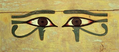 Udjat Eyes on a Coffin, Középbirodalom (fa és festék) alkotó: Egyptian 12th Dynasty
