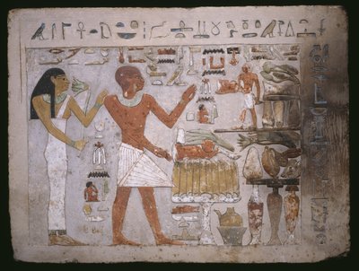 Faltöredék Amenemhet és felesége Hemet sírjából, Középbirodalom alkotó: Egyptian 12th Dynasty