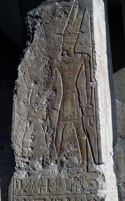 Dombormű, Hatsepszut királynő halotti temploma, Djeser-Djeseru (Szentek Szentje), Deir el-Bahri, Luxor, Théba (UNESCO Világörökség). alkotó: Egyptian 18th Dynasty