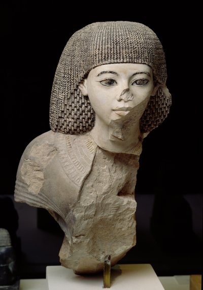 A Királyi Írnok mellszobra, Meniou, Új Királyság, Kr.e. 1391-53 (mészkő) alkotó: Egyptian 18th Dynasty