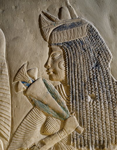 Dejat, részlet az Imenmes és Dejat, Imeneminet tábornok szüleit ábrázoló festett domborműből, memphisi sírból, egyiptomi civilizáció, Újbirodalom, XVIII. dinasztia. alkotó: Egyptian 18th Dynasty