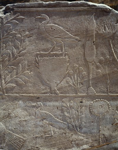 Részlet a Punt földjére induló expedíció emlékjelenetéből, Punt kolonnádja, Hatsepszut királynő halotti temploma, Deir el-Bahari, thébai nekropolisz (Unesco Világörökségi Listája). alkotó: Egyptian 18th Dynasty
