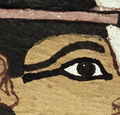 Részlet a Madja hölgy szarkofágjának díszítéséről, ie 1450 körül, ie 1450 körül (festett fa) (95067 részlet) alkotó: Egyptian 18th Dynasty