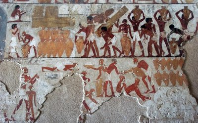 Egyiptomi ókor: Rekhmire sírját díszítő festmény (TT100), a 18. dinasztia vizírja alkotó: Egyptian 18th Dynasty