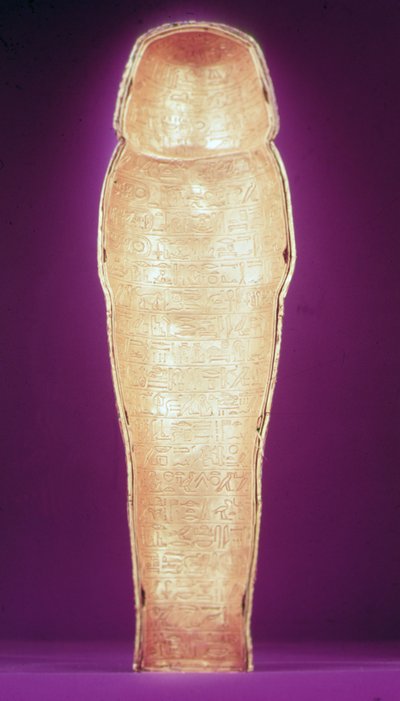 Az egyik baldachinos koporsó belseje, Tutanhamon sírjából (Kr. e. 1370-1352) Új Királyság (verett arany) (lásd még: 227991-2) alkotó: Egyptian 18th Dynasty