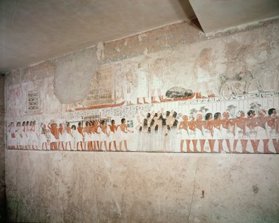 Ramose sírjának belseje, Új Királyság, ie 1360 körül (falfestmény) alkotó: Egyptian 18th Dynasty