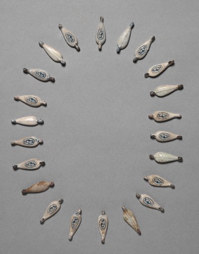 Szirom alakú gyöngyök, Kr.e. 1391-1353 körül alkotó: Egyptian 18th Dynasty