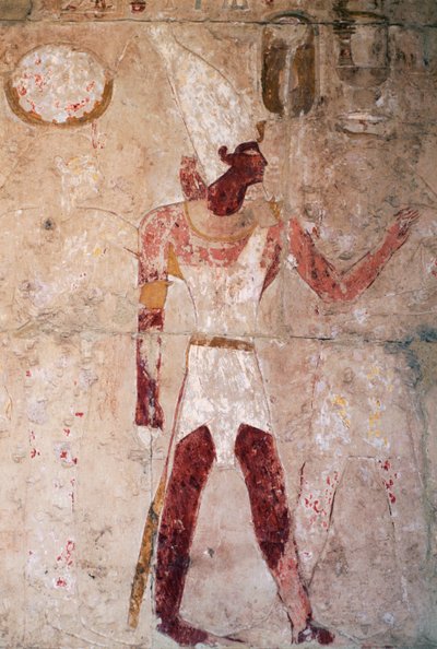 III. Thutmózét ábrázoló dombormű alsó-egyiptomi koronával, Hatsepszut királynő halotti temploma, Deir el-Bahri, thébai nekropolisz (UNESCO Világörökségi lista). alkotó: Egyptian 18th Dynasty
