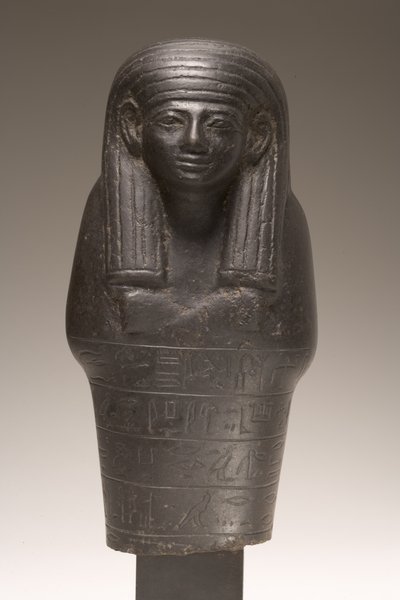 Shabti figura Amenemhat számára, Új Királyság (diorit) alkotó: Egyptian 18th Dynasty