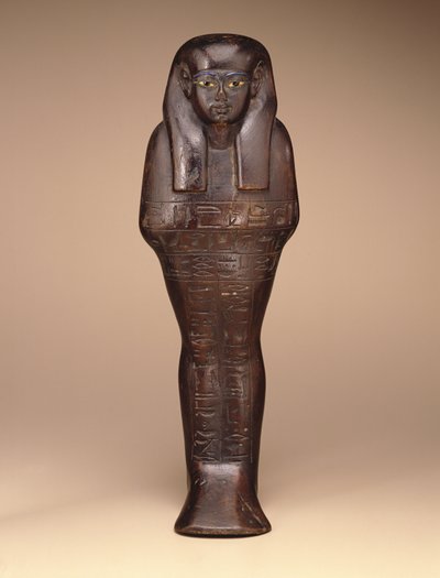 Maya Shawabti, Új Királyság, ie 1390-1353 (fa, festék és üveg) alkotó: Egyptian 18th Dynasty