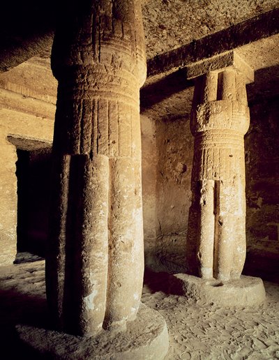 Kilátás a Meryre sírkápolnára, Új Királyság alkotó: Egyptian 18th Dynasty