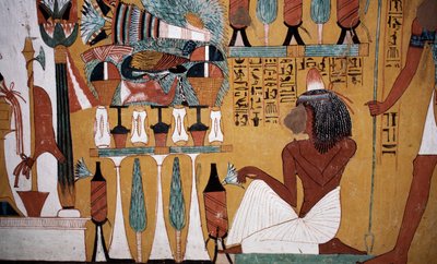 Falfestmény, Sennedjem sírja, Királyok völgye, Luxor, Théba (UNESCO Világörökség) alkotó: Egyptian 18th Dynasty