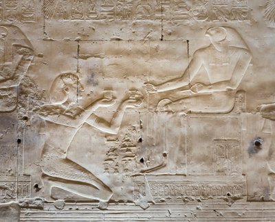 Dombormű, Seti I temploma, Abydos, Egyiptom alkotó: Egyptian 19th Dynasty