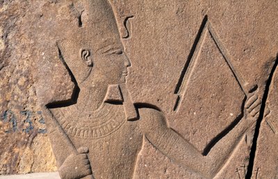 Tömb II. Ramszesz domborműveivel és felirataival, Nagy Amun-templom, Tanisz, Egyiptom, Egyiptomi civilizáció, Újbirodalom, XIX. dinasztia alkotó: Egyptian 19th Dynasty