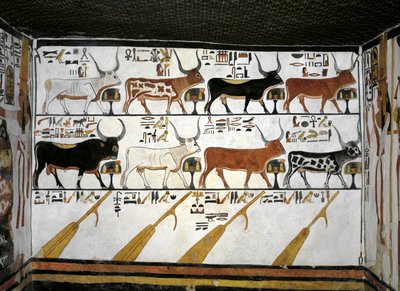 Egyiptom, Théba, Luxor, A Királynők Völgye, Nefertari sírja, az előszoba melléklete, Falfestmények, Illusztrált halottak könyve, 89. fejezet alkotó: Egyptian 19th Dynasty