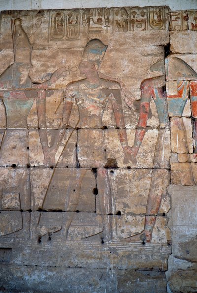Egyiptomi antikvitás: I. Sethi Abydos templomának alacsony domborműveinek részlete alkotó: Egyptian 19th Dynasty