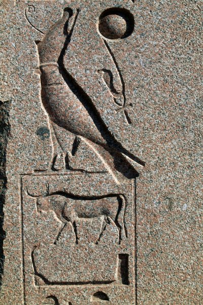 Hieroglifa Hórusz nevével, Amun Nagy Temploma, Tanisz, Egyiptom, Újbirodalom, XIX. dinasztia alkotó: Egyptian 19th Dynasty