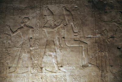 Relief, I. Szeti temploma, Abüdosz, Egyiptom, Egyiptomi civilizáció, Újbirodalom, XIX. dinasztia (fotó) alkotó: Egyptian 19th Dynasty