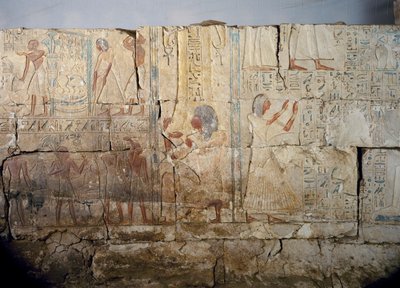 Dombormű Netcherouymes sírjából, II. Ramesses fontos tisztviselője, Szakkara, II. Ramesses uralkodása. Egyiptomi civilizáció, Újbirodalom, XIX. dinasztia alkotó: Egyptian 19th Dynasty