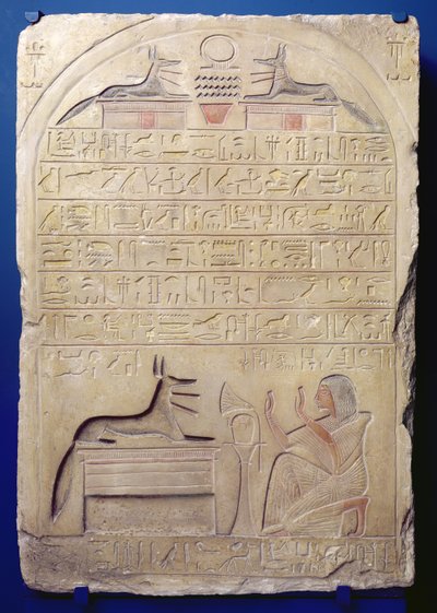 Kasa tábornok sztelája, Új Királyság, ie 1294-kb. 1279 körül (festett mészkő) alkotó: Egyptian 19th Dynasty