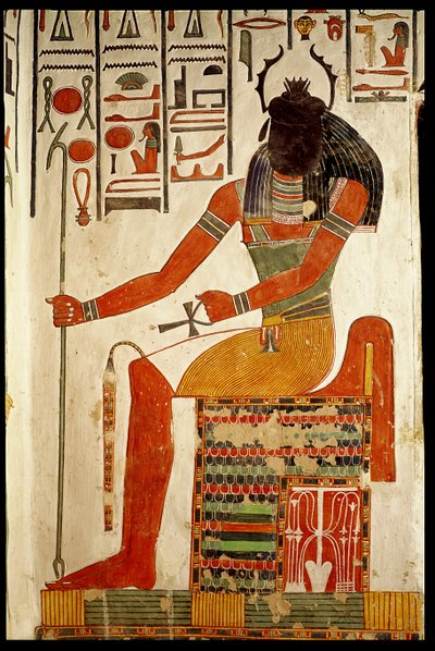 Az isten, Khepri, Nefertari sírjából, Új Királyság (falfestmény) alkotó: Egyptian 19th Dynasty