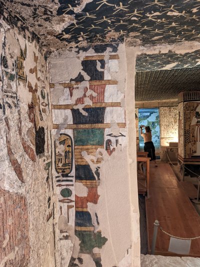 A királynék völgye, Nefertari sírja (falfestmény) alkotó: Egyptian 19th Dynasty