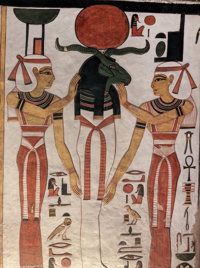A királynék völgye, Nefertari sírja (falfestmény) alkotó: Egyptian 19th Dynasty