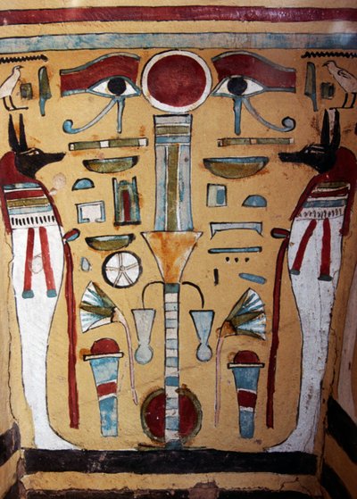 Anubisz múmia, Ankh-ef-en-Khonsu szarkofágjának dekoratív részlete alkotó: Egyptian 21st Dynasty