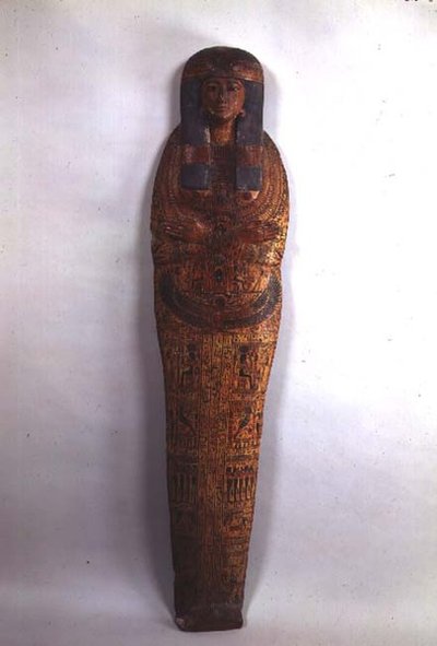 Tentamon énekes szarkofág tokja, harmadik középkor (polikróm fa) alkotó: Egyptian 21st Dynasty