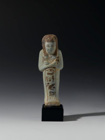 Shabti of Akhesenmut, valószínűleg Deir el-Bahriból, Új Királyságból (fajansz) alkotó: Egyptian 21st Dynasty