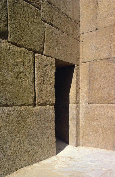 Gránit falazat a Khafre-völgyi templomból, a régi királyságból alkotó: Egyptian 4th Dynasty