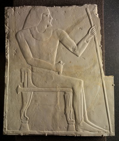 Ülő Nyankhnesut domborműve, Szakkarából, ie 2311-2281 körül alkotó: Egyptian 6th Dynasty