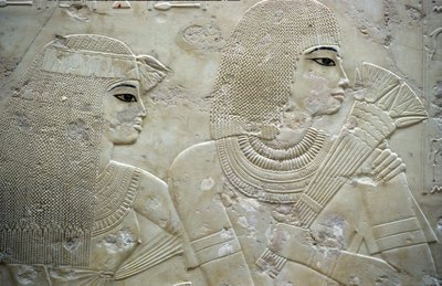 ókori Egyiptom, festmény/faragás, Ramose és felesége, Théba kormányzója, Nemesek völgye, Ramose sírja alkotó: Egyptian Egyptian