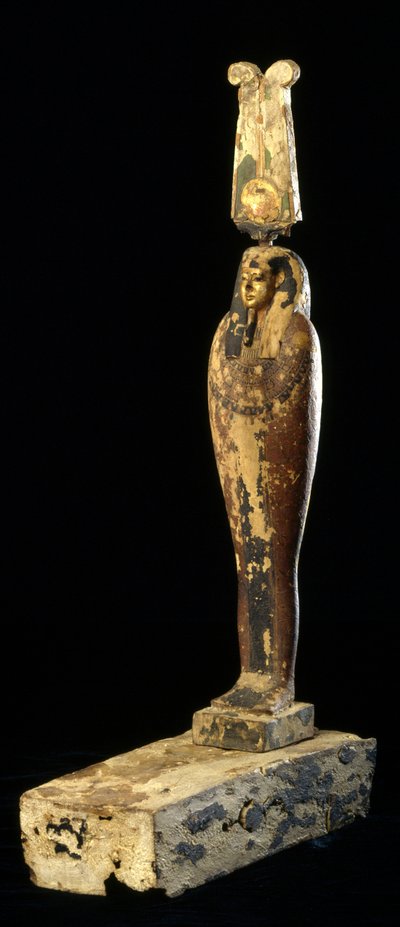 Ptah-Sokar-Osiris figurája, ie 332-30 (fa, polikróm és arany) alkotó: Egyptian Ptolemaic Period