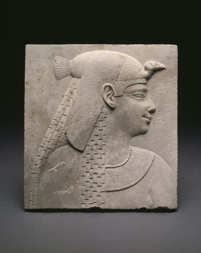 Királynőt vagy istennőt ábrázoló domborműtábla, Ptolemaioszi korszak alkotó: Egyptian Ptolemaic Period