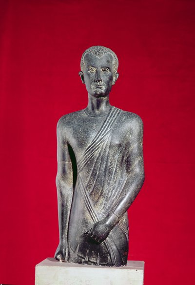 Hor szobra, Alexandriából, Kr.e. 40 körül (bazalt) alkotó: Egyptian Ptolemaic Period