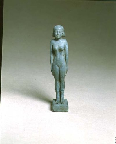 Isteni hitves szobra (fajansz) alkotó: Egyptian Ptolemaic Period