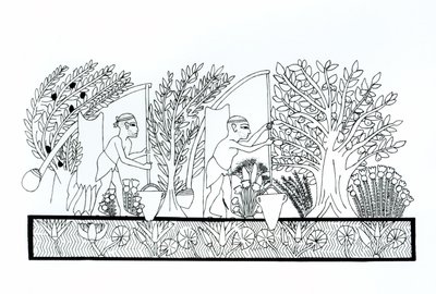 Egy ókori egyiptomi kert alkotó: Egyptian School